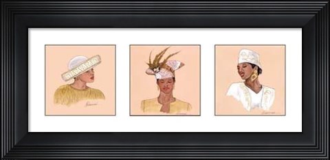 Framed Hattitude In Gold Print