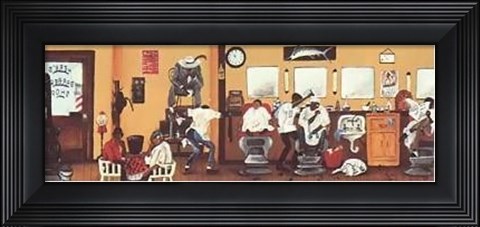 Framed Spit Shine And Finger Weave Print