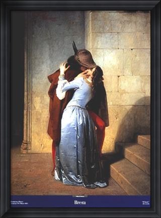 Framed Il Bacio Print