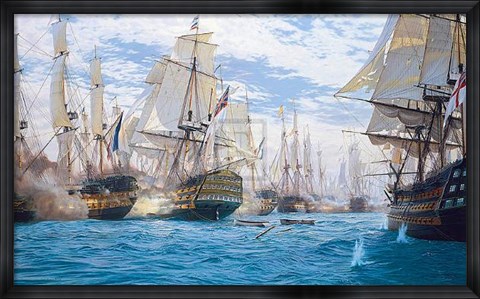 Framed Battle of Trafalgar (Le) Print