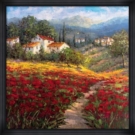 Framed Fleur Du Pays I Print