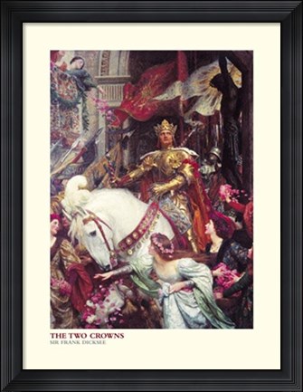 Framed Two Crowns Print