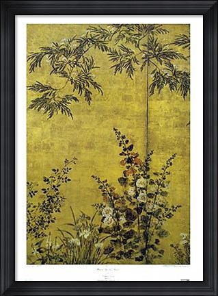 Framed Mimosa Trees And Flowers Print