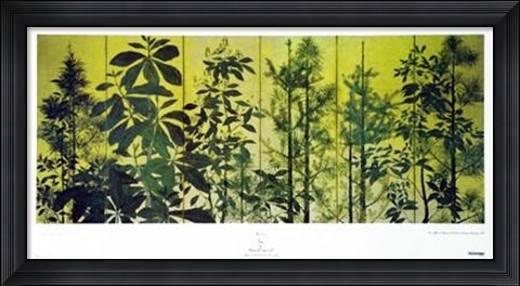 Framed Trees (Early Edo Period 17Th Century Jap Print