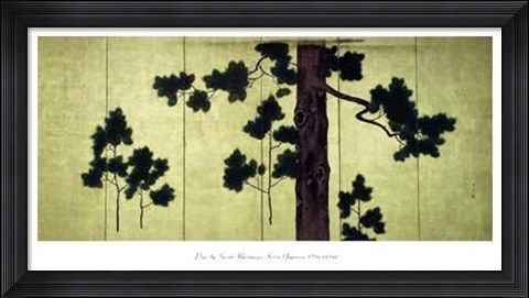 Framed Pines Print