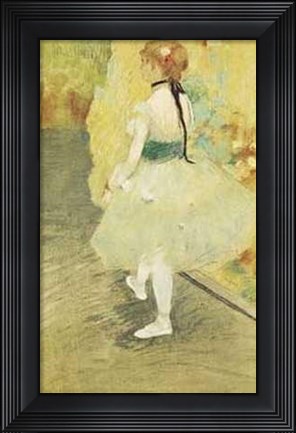Framed Dancer In Green Print