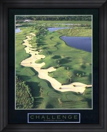 Framed Challenge - Golf II Print