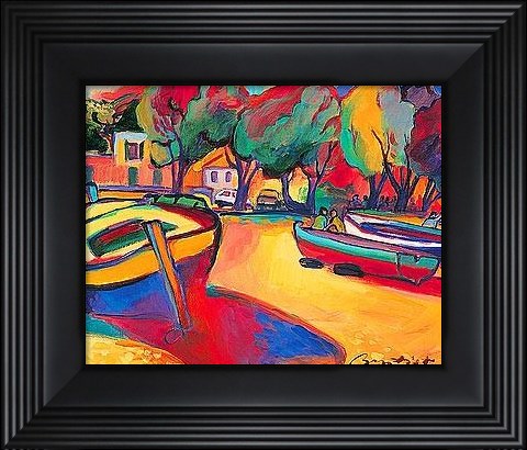 Framed Conversation On The Coast Print