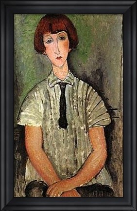 Framed Young Girl Print