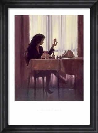 Framed Valentine Rose Print