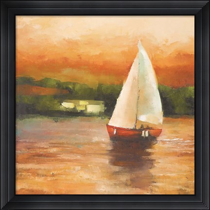 Framed Majorcan Sail II Print