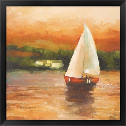 Framed Majorcan Sail II Print