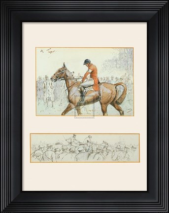 Framed Tiger - horse Print