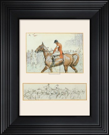 Framed Tiger - horse Print
