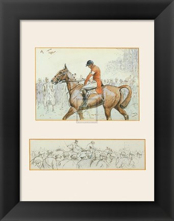 Framed Tiger - horse Print