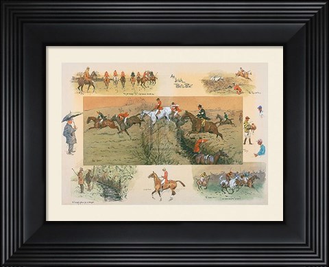 Framed Irish Point-to-Point Print