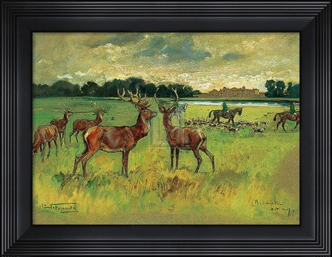 Framed Badminton Print