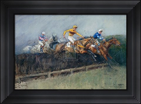 Framed Battle of the Giants Print