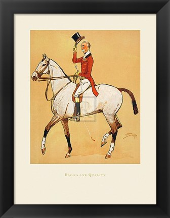 Framed Blood and Quality Print