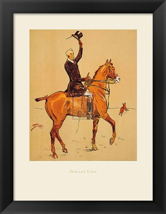 Framed Hogany Tops Print