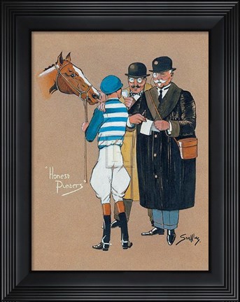 Framed Honest Punters Print