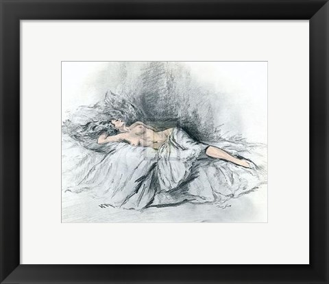 Framed Life Study I Print