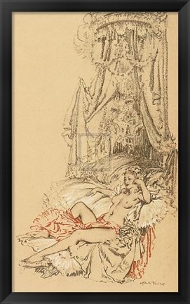 Framed Madame Du Barry as a Reigning Idol Print