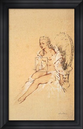 Framed Mademoiselle L&#39;ange Print