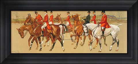Framed on the Way to the Meet Print