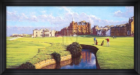 Framed St Andrews - a Panorama Print