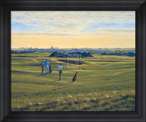 Framed St Andrews 12Th - 'Heathery (In)' Print