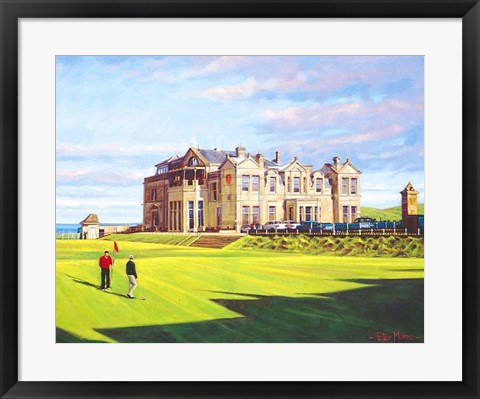 Framed St Andrews 18Th - &#39;Tom Morris&#39; Print