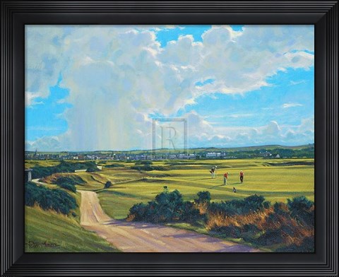 Framed St Andrews 5Th - 'Hole O'cross (Out)' Print