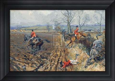 Framed Duke of Rutland&#39;s Hounds Print