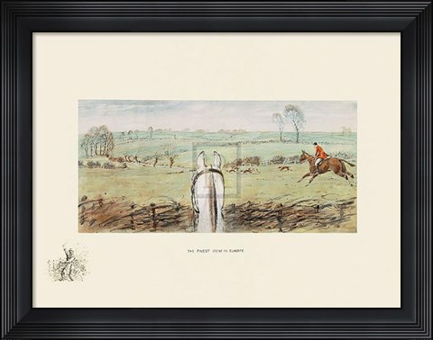 Framed Finest View in Europe Print