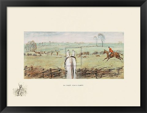 Framed Finest View in Europe Print