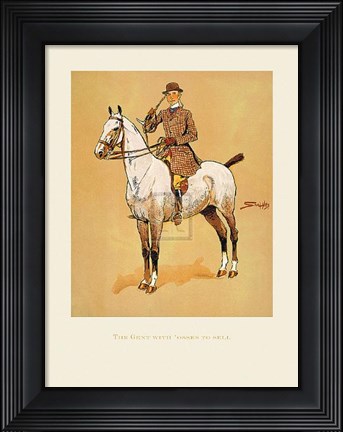 Framed Gent With'osses to Sell Print