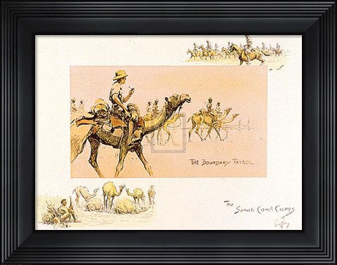 Framed Somali Camel Corps Print