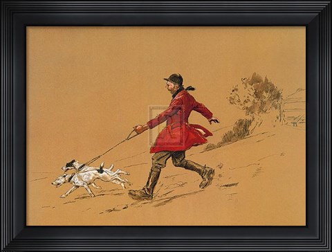 Framed Terrier Man Print