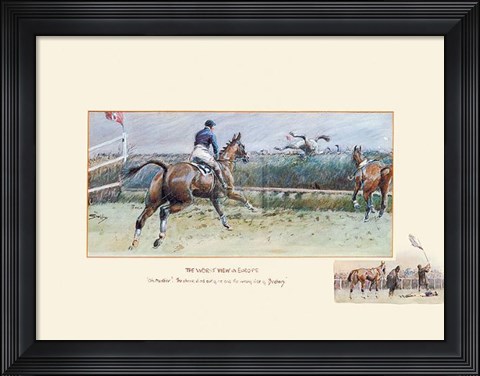 Framed Worst View in Europe Print