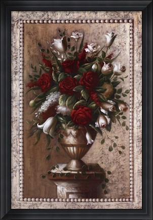 Framed Sonata In Red Print