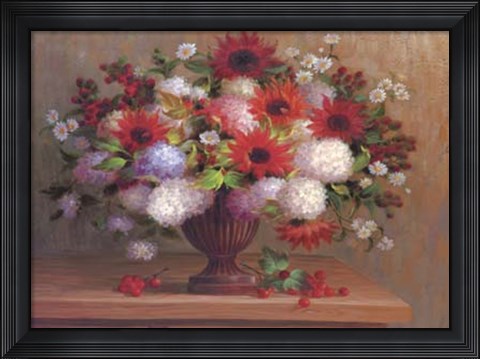 Framed Angelina&#39;s Flowers II Print