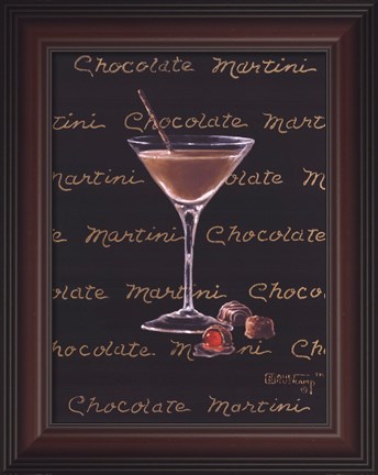 Framed Chocolate Martini Print