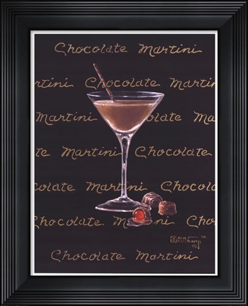 Framed Chocolate Martini Print