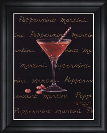 Framed Peppermint Martini Print