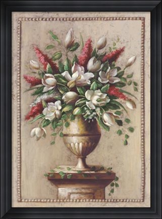 Framed Floral Symphony II Print