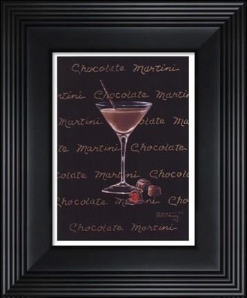 Framed Chocolate Martini Print