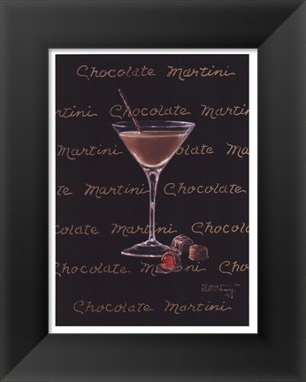 Framed Chocolate Martini Print