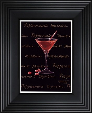 Framed Peppermint Martini Print