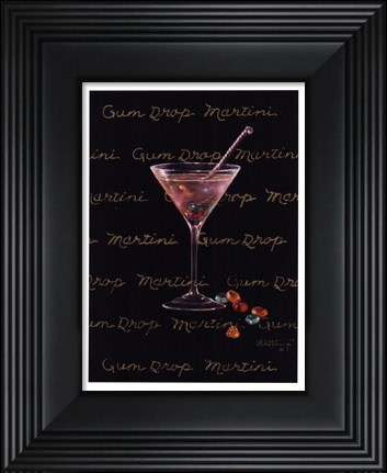 Framed Gum Drop Martini Print